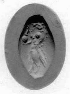 Dämon mit Kanne (Schmuckstein)