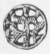 Betender Heiliger mit Drachen