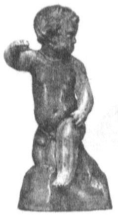 Putto, sitzend