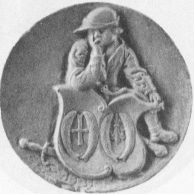 Bauer mit Wappen der Fürleger