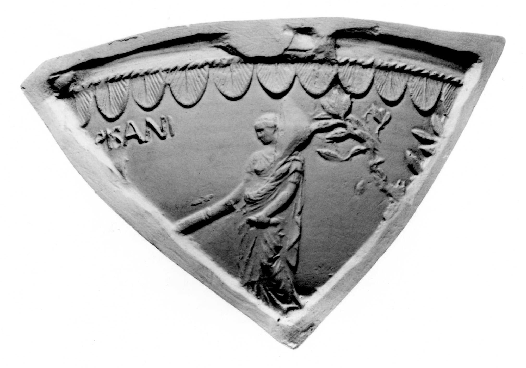 Ausguss aus römischer Formschüssel, Fragment