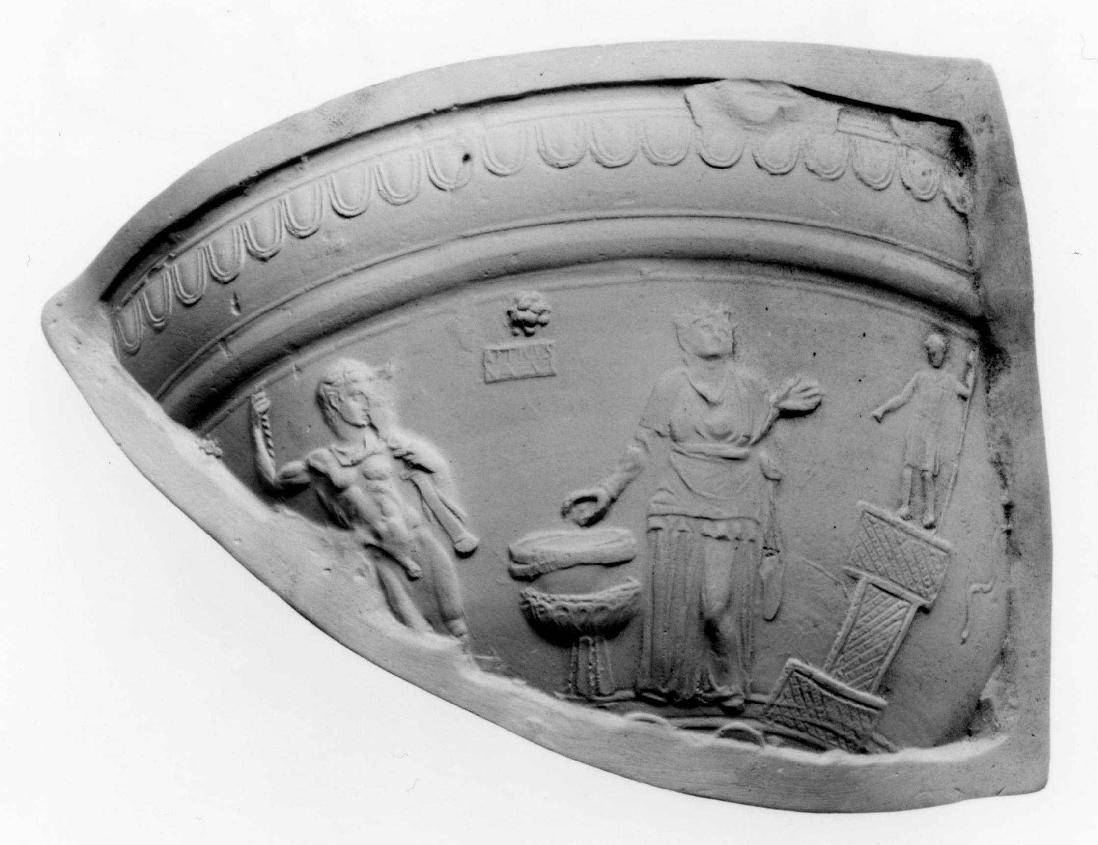 Ausguss aus römischer Formschüssel, Fragment