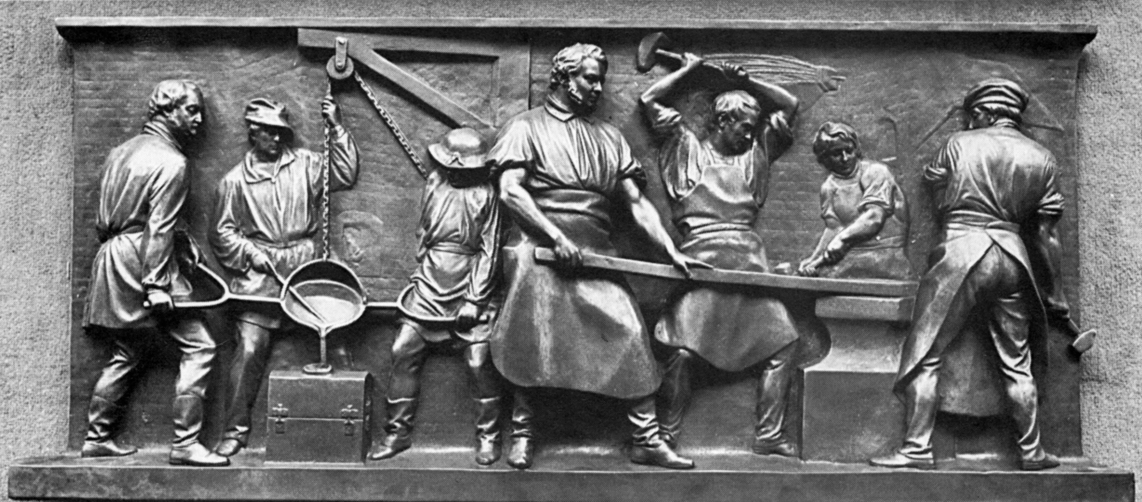 Produktion, vom Beuth-Denkmal