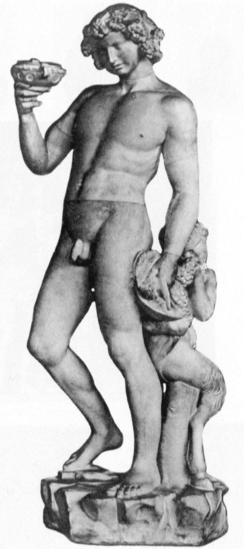 Trunkener Bacchus mit Satyr
