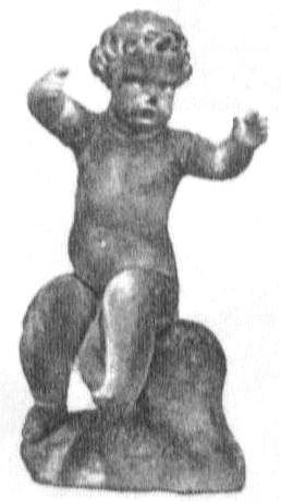 Putto, sitzend