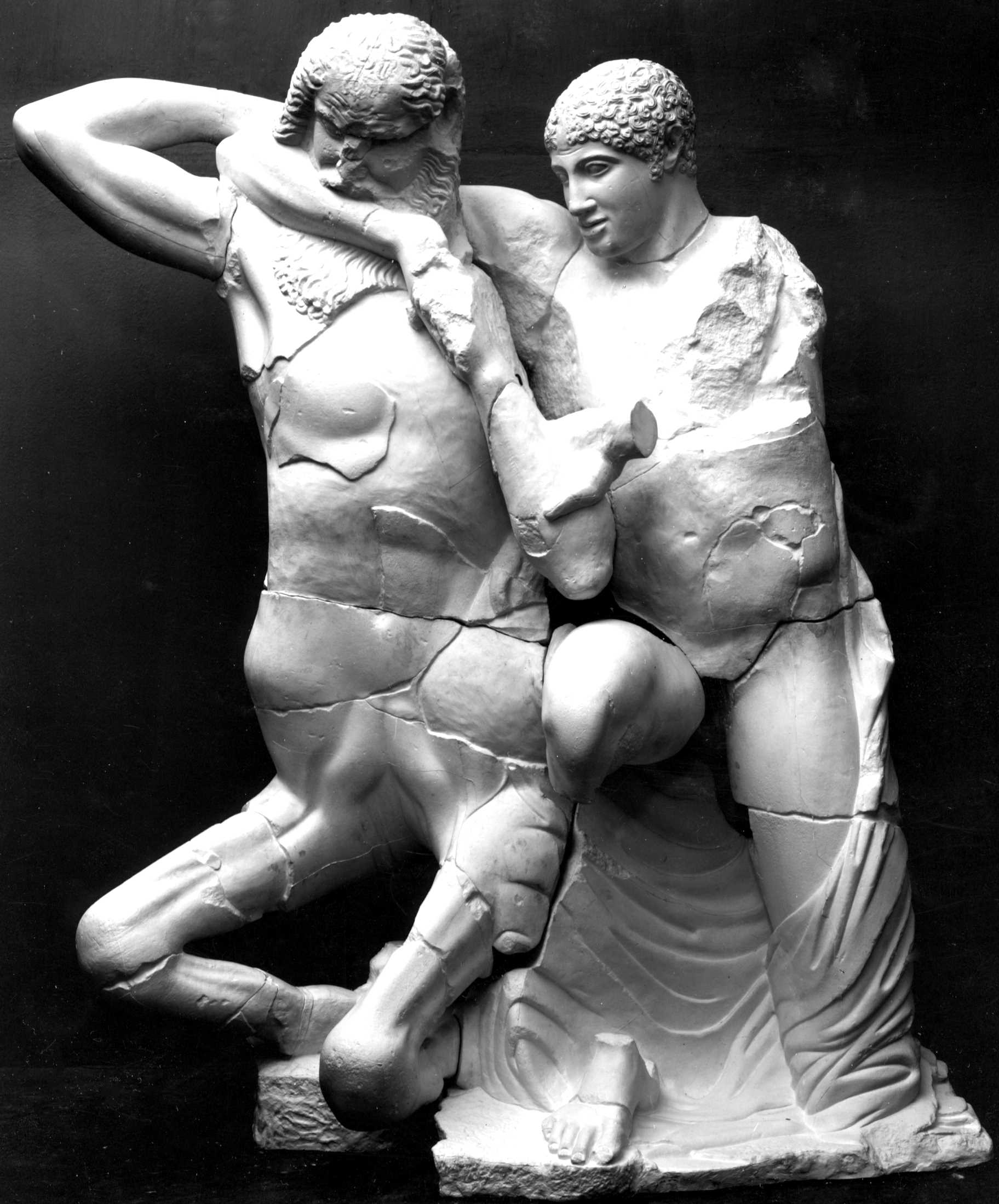 Kentaur und Lapithe - Zeustempel in Olympia