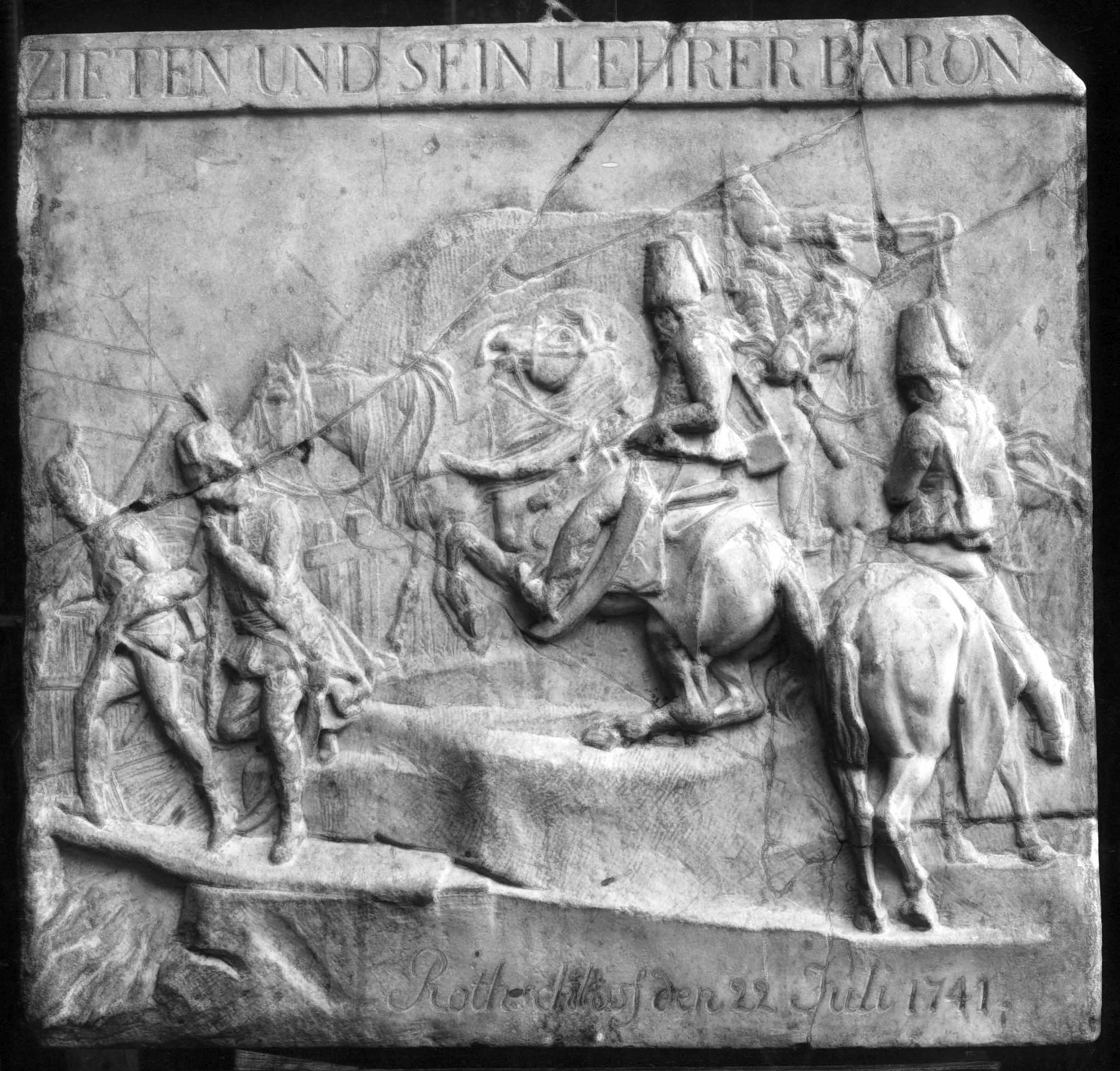 General Zieten und sein Lehrer Baronay bei Rothschloß