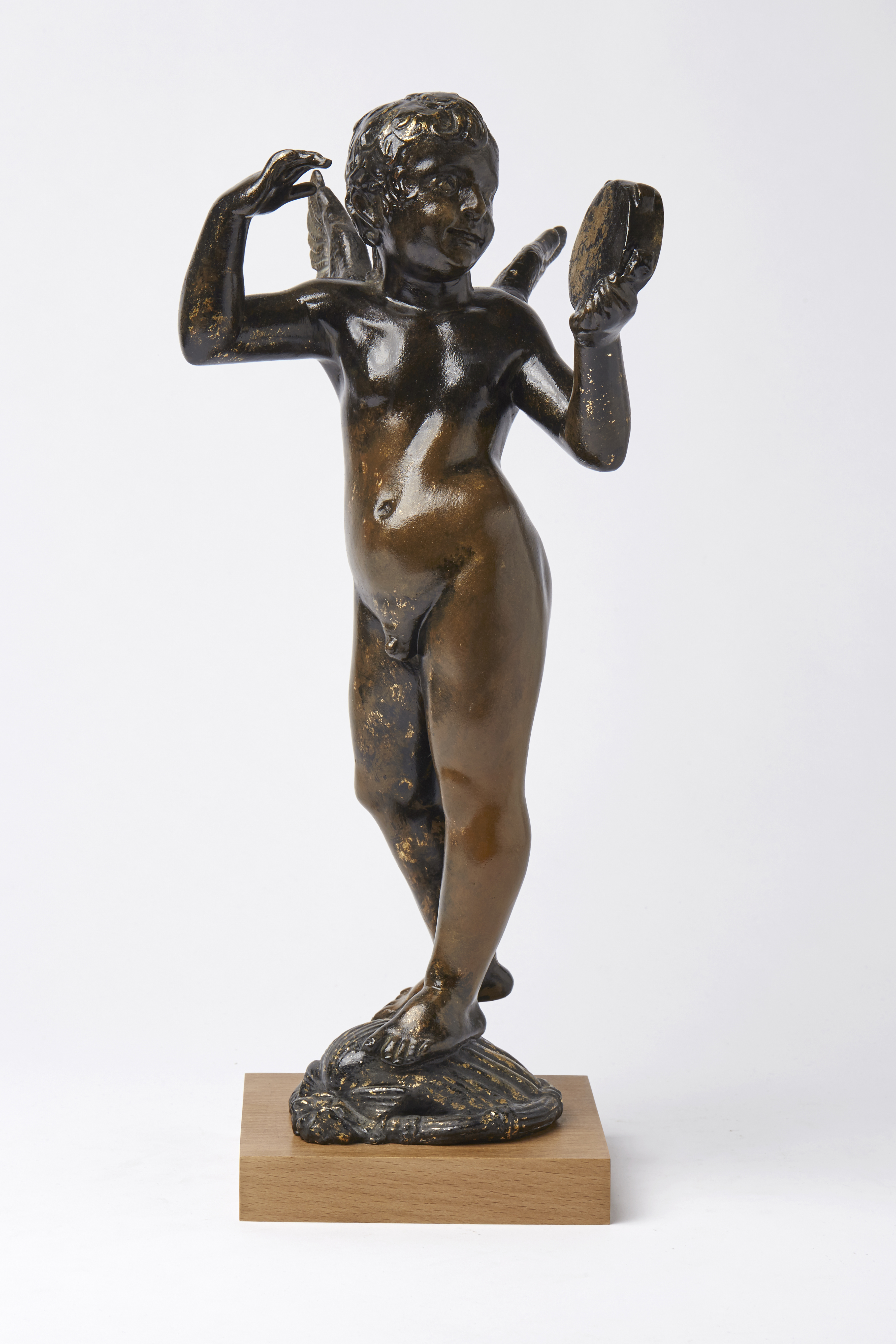 Putto with a tambourine