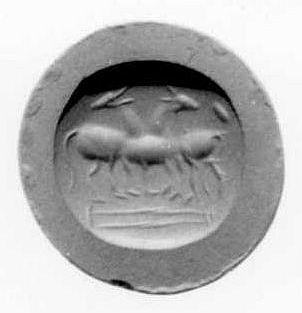 Drei Rinder (?) (Schmuckstein)