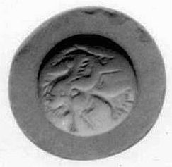 Drei fliegende Vögel (Schmuckstein)