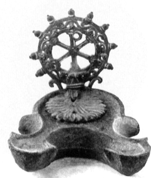 Lampe mit Monogramm Christi
