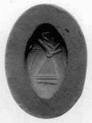 Frau mit Zweig (Schmuckstein)