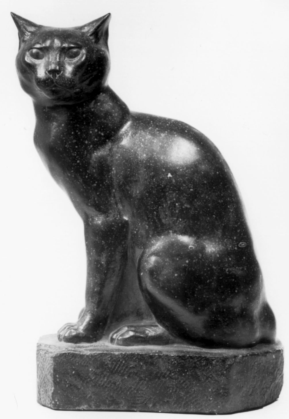 Sitzende Katze