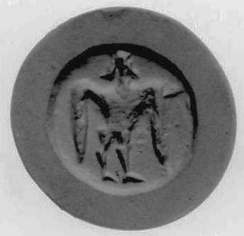 Gflügelter Mann (?) (Schmuckstein)