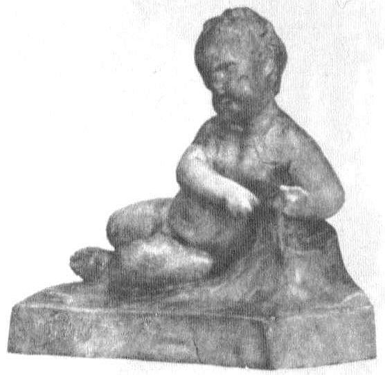 Putto, sitzend