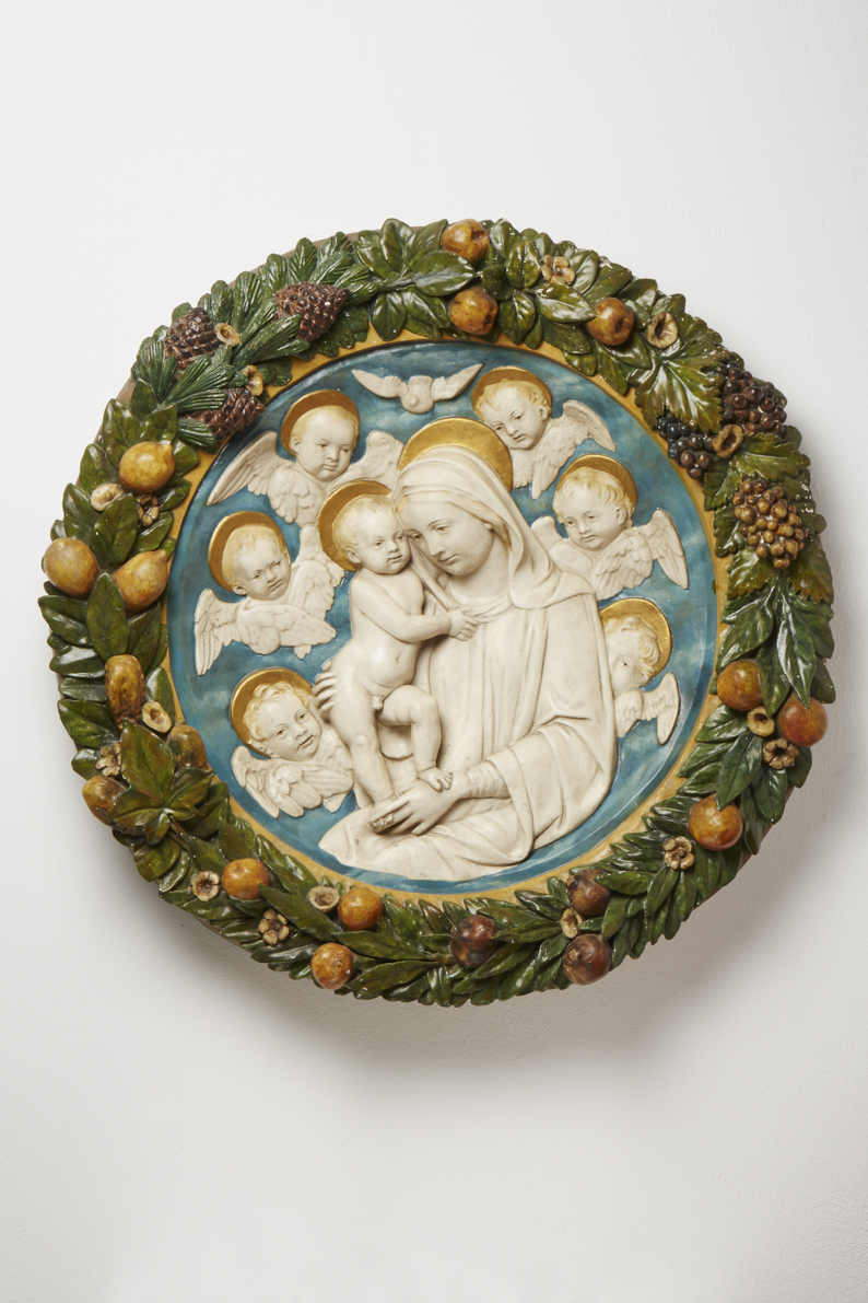 Madonna mit Fruchtkranz