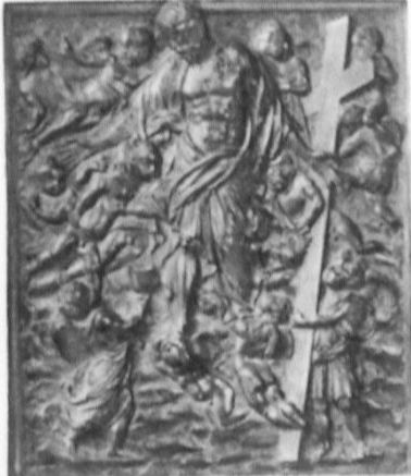 Der sein Blut spendende Erlöser in der Glorie